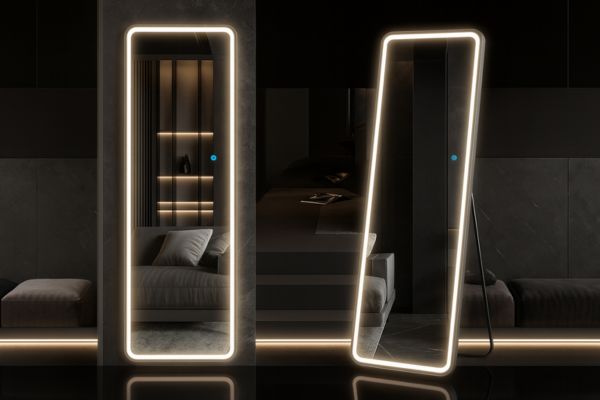 آینه چراغدار قدی