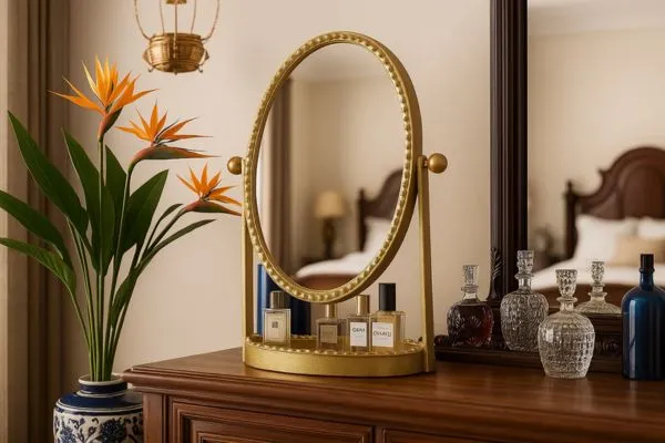 آینه رومیزی و میز آرایش دکوراتیو