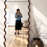 آینه چوبی بیسکو